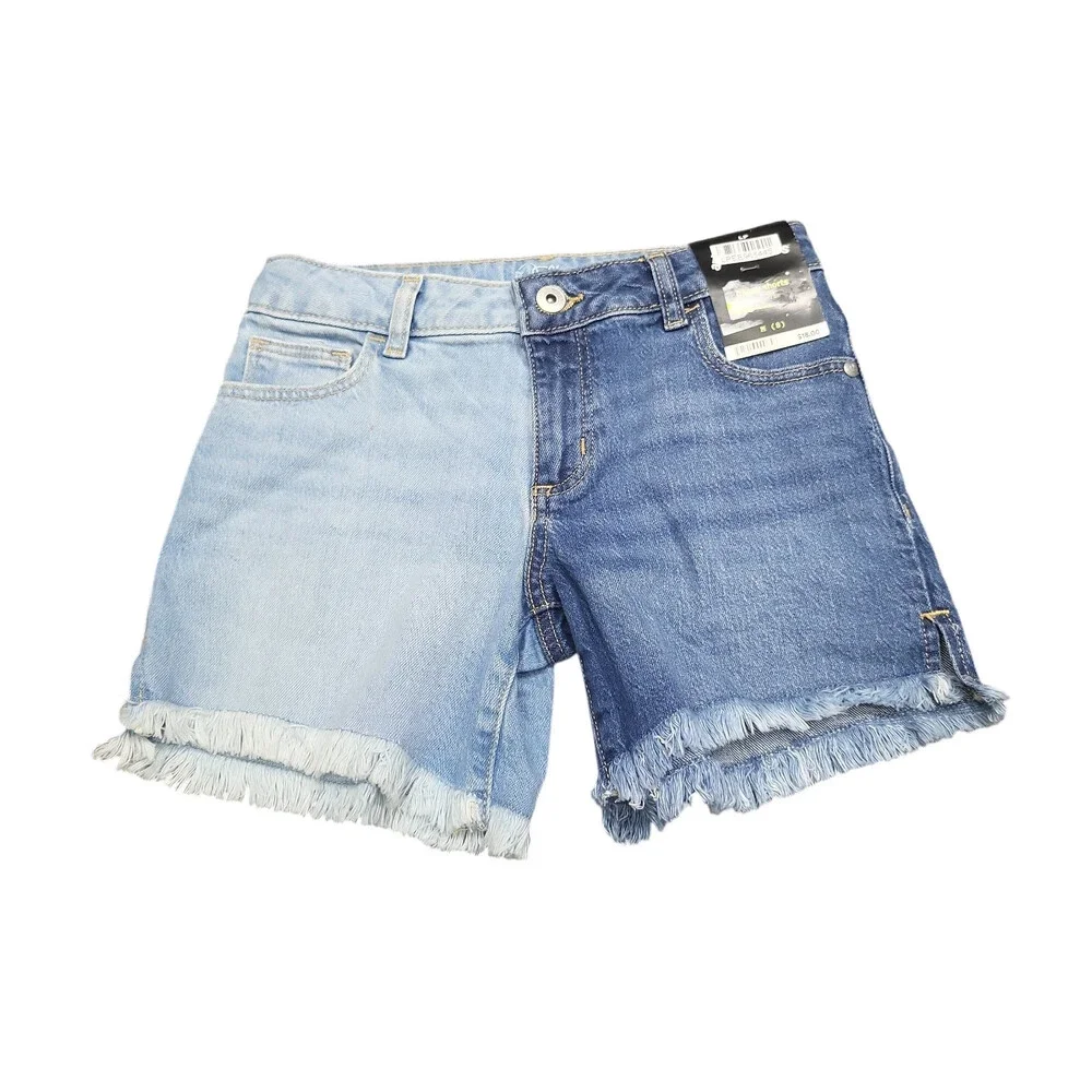 Girls Bermuda Denim Shorts with Pockets - Art Class Blue Size Medium 8